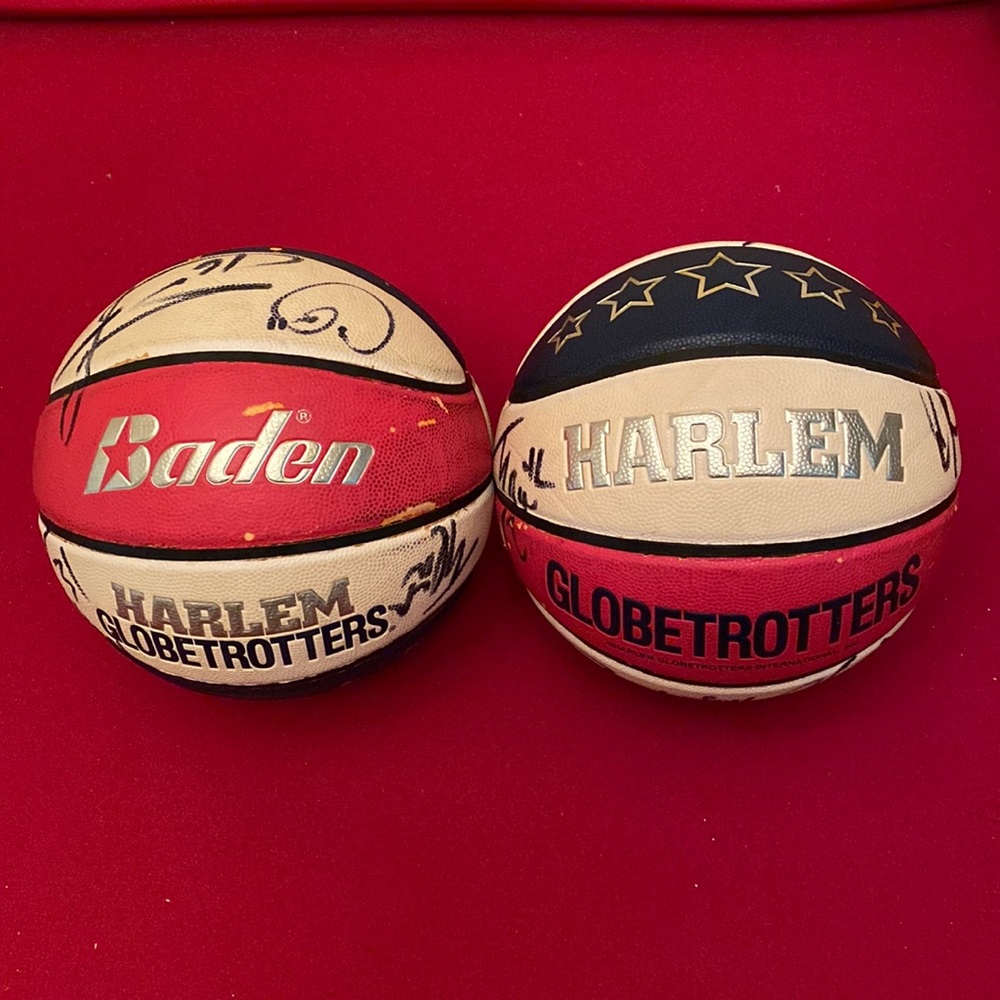 Autographed Harlem Globetrotter Basketballs